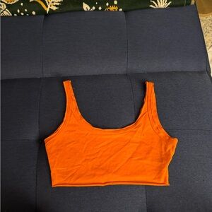 Vibrant Orange Crop Top